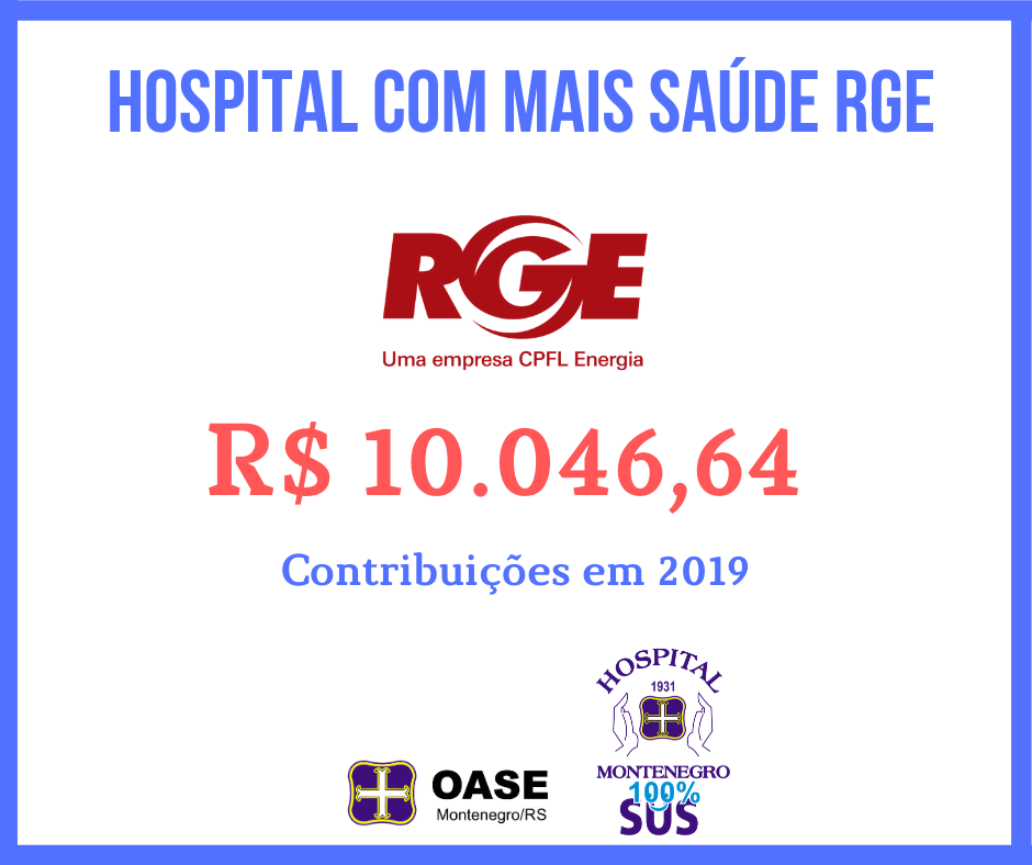Read more about the article Doações recebidas da comunidade pelo Programa Hospital Com Mais Saúde da RGE