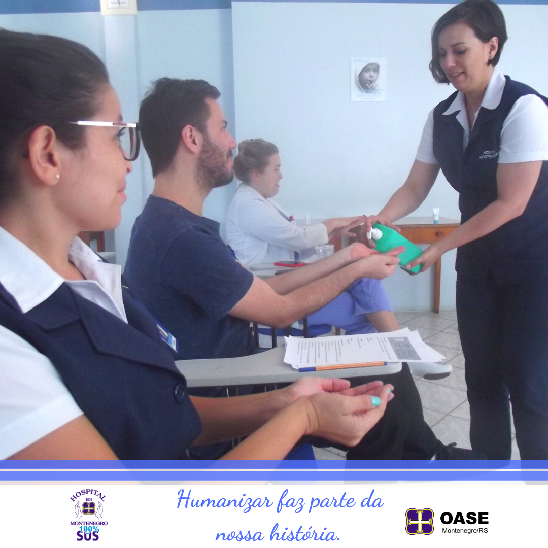 Read more about the article Colaboradores do HM participam de treinamento sobre higienização das mãos